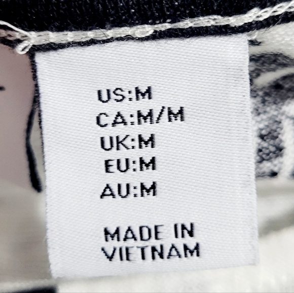 Nicole Miller 100% Linen Top Blouse Black White Floral Print Short Sleeve Size M - Picture 11 of 12